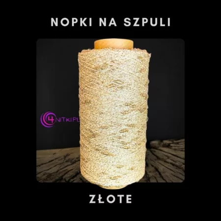NOPKI na szpuli ZŁOTY kolor 1000m