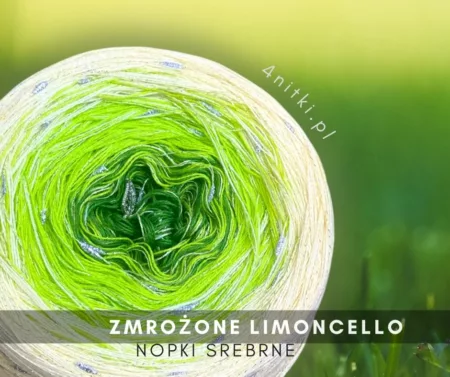 Motek ombre ZMROŻONE LIMONCELLO - bawełna/akryl