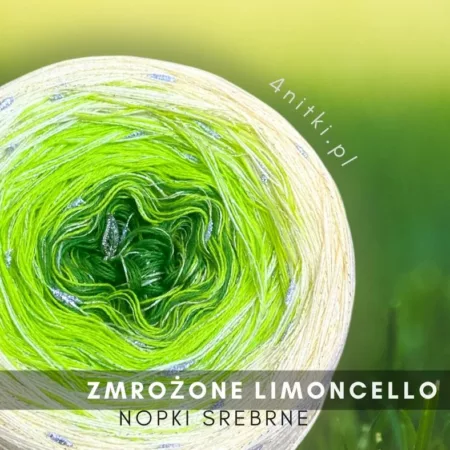 Motek ombre ZMROŻONE LIMONCELLO - bawełna/akryl