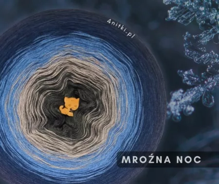 Motek ombre MROŹNA NOC - bawełna/akryl