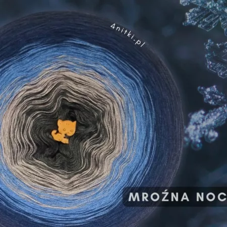Motek ombre MROŹNA NOC - bawełna/akryl