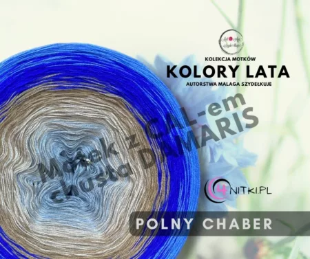 Motek ombre POLNY CHABER - bawełna/akryl 1500m-2000m z dostępem do CALu DAMARIS od MalAga Szydełkuje