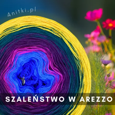 Motek ombre SZALEŃSTWO W AREZZO - bawełna/akryl