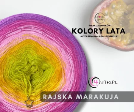 Motek ombre RAJSKA MARAKUJA - bawełna/akryl