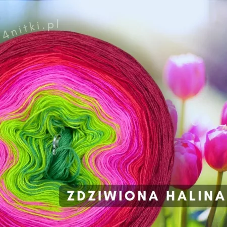Motek ombre ZDZIWIONA HALINA - bawełna/akryl