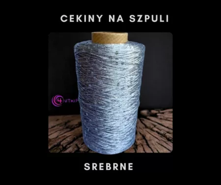 CEKINY na szpuli SREBRNE na szpuli 500m