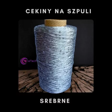 CEKINY na szpuli SREBRNE na szpuli 500m