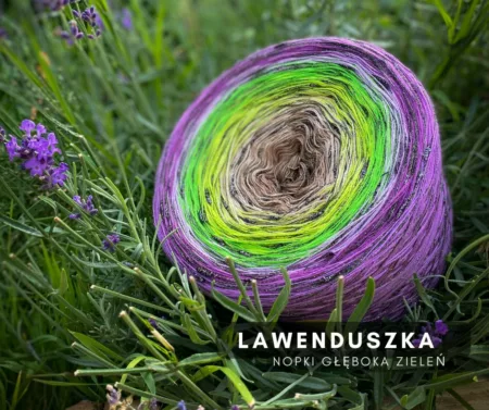 Motek ombre LAWENDUSZKA - bawełna/akryl