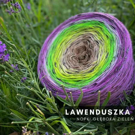 Motek ombre LAWENDUSZKA - bawełna/akryl