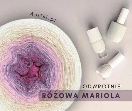 Motek ombre RÓŻOWA MARIOLA ODWROTNIE - bawełna/akryl