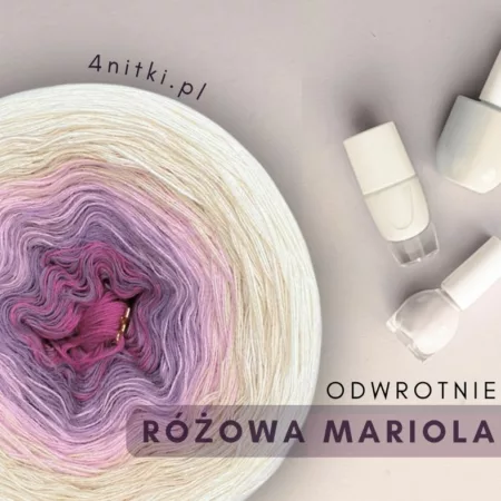 Motek ombre RÓŻOWA MARIOLA ODWROTNIE - bawełna/akryl