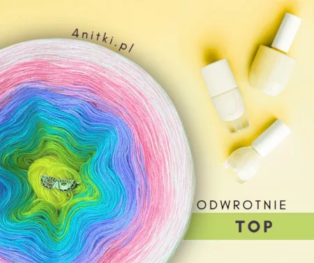 Motek ombre TOP ODWROTNIE - bawełna/akryl