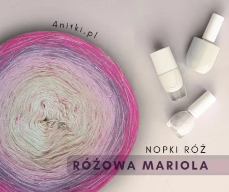 Motek ombre RÓŻOWA MARIOLA - bawełna/akryl