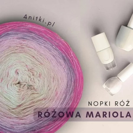 Motek ombre RÓŻOWA MARIOLA - bawełna/akryl