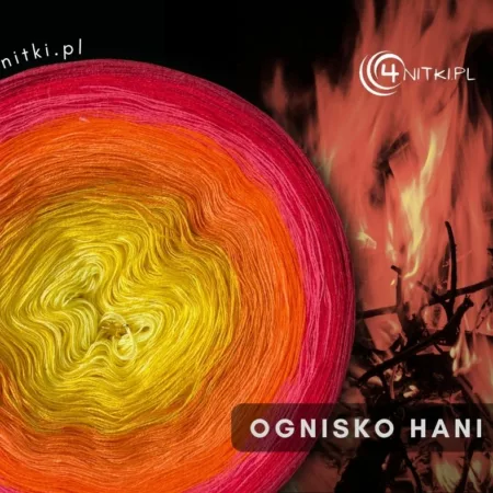 Motek ombre OGIEŃ HANI - bawełna/akryl