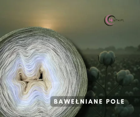 Motek ombre BAWEŁNIANE POLE - bawełna/akryl