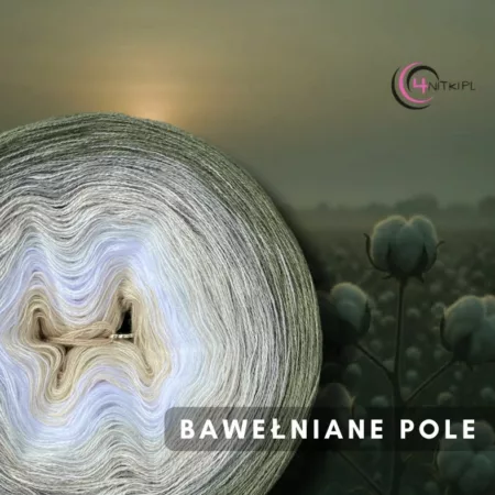 Motek ombre BAWEŁNIANE POLE - bawełna/akryl