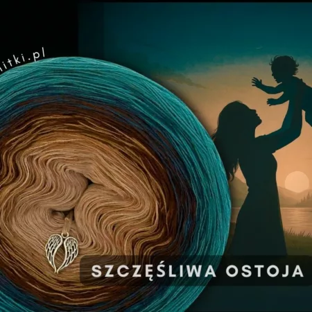 Motek ombre SZCZĘŚLIWA OSTOJA - bawełna/akryl