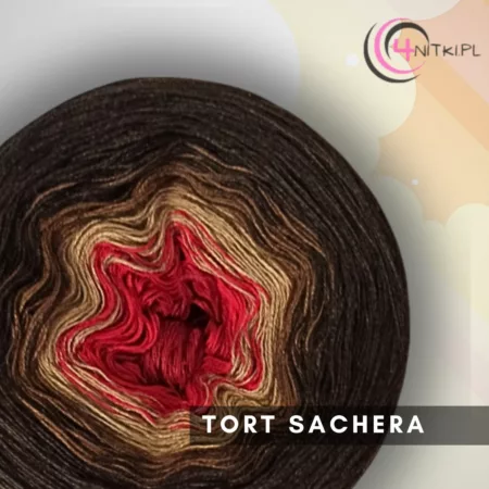 Motek ombre TORT SACHERA - bawełna/akryl
