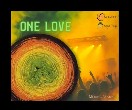 Motek ONE LOVE- kolekcja ROCK and METAL music Yaga Yaga Handmade