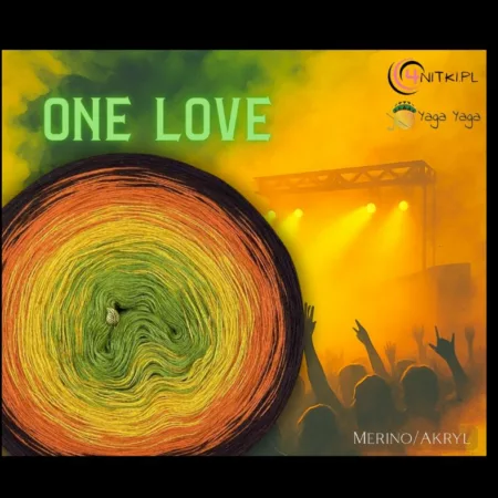 Motek ONE LOVE- kolekcja ROCK and METAL music Yaga Yaga Handmade