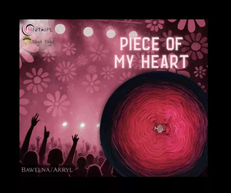 Motek PIECE OF MY HEART - kolekcja ROCK and METAL music Yaga Yaga Handmade