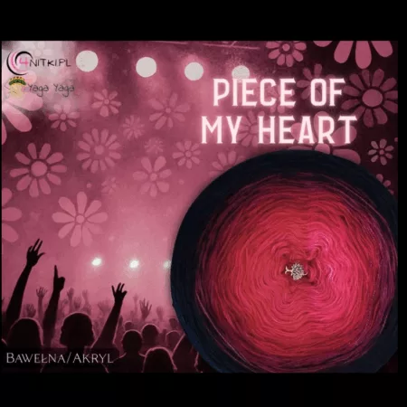Motek PIECE OF MY HEART - kolekcja ROCK and METAL music Yaga Yaga Handmade