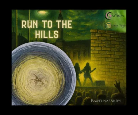 Motek RUN TO THE HILLS - kolekcja ROCK and METAL music Yaga Yaga Handmade