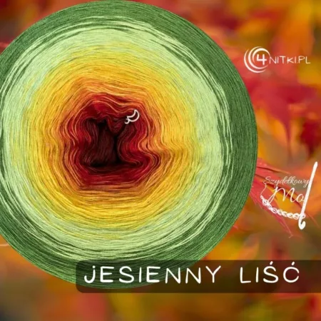 JESIENNA kolekcja motek JESIENNY LIŚĆ - Szydełkowy Mol