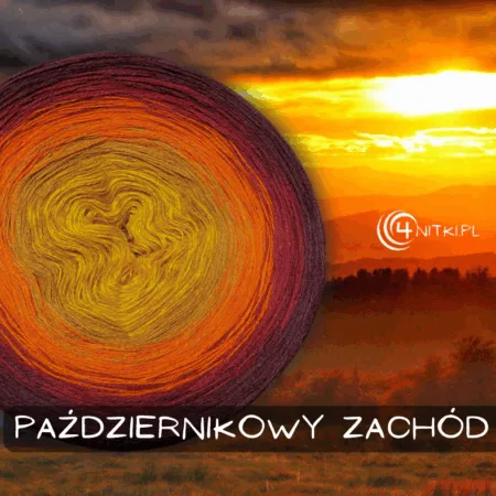 Motek PAŹDZIERNIKOWY ZACHÓD merino/akryl