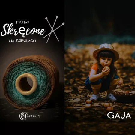 GAJA motek SKRĘCONY 2x3 nitki ombre