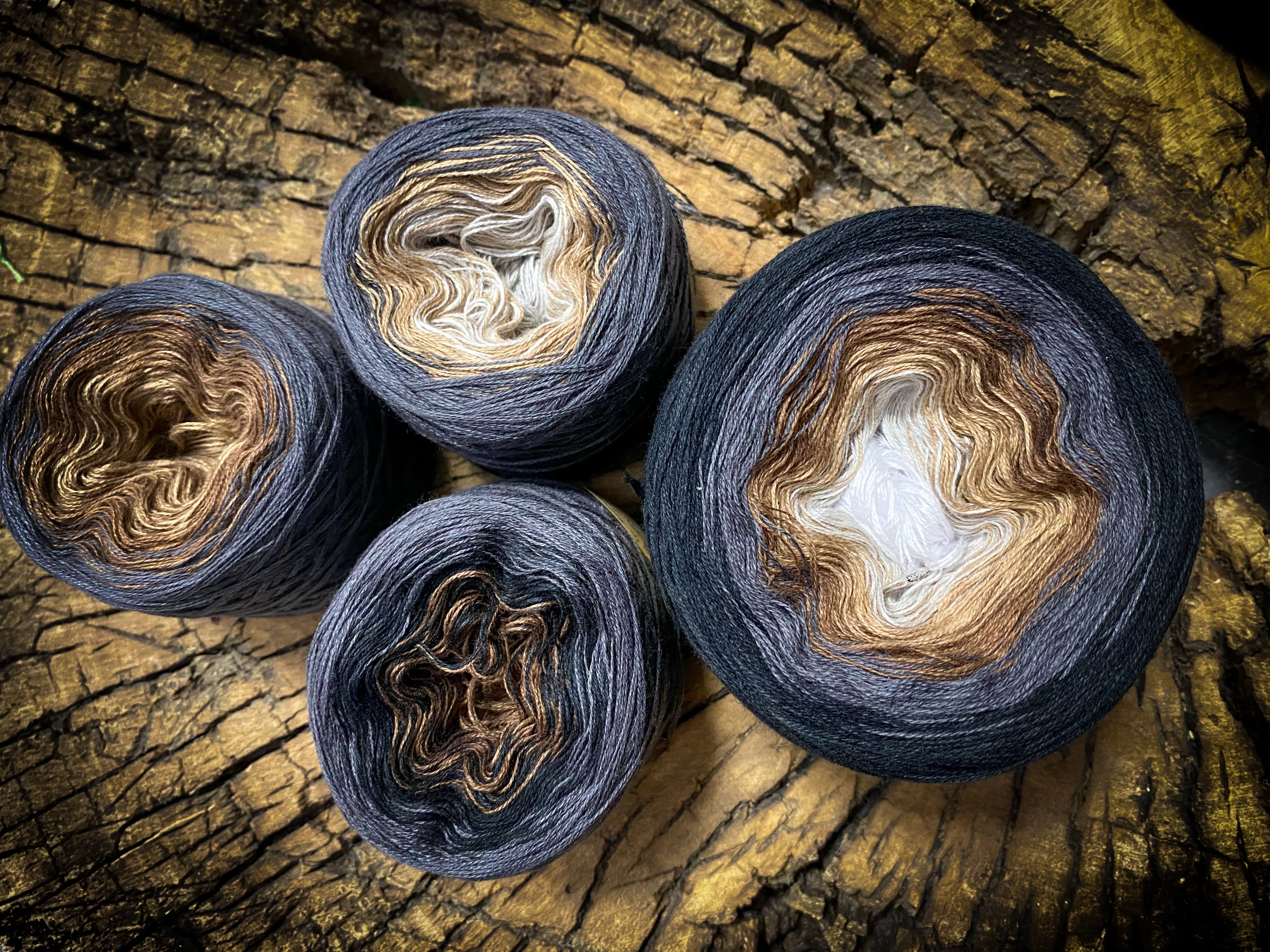 SZARY KWIAT motek ombre bawełna/akryl LUB merino/akryl - obrazek 2