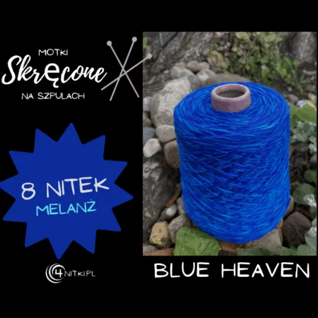 BLUE HEAVEN motek SKRĘCONY 8 nitek MELANŻ