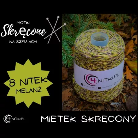MIETEK SKRĘCONY motek SKRĘCONY 8 nitek MELANŻ