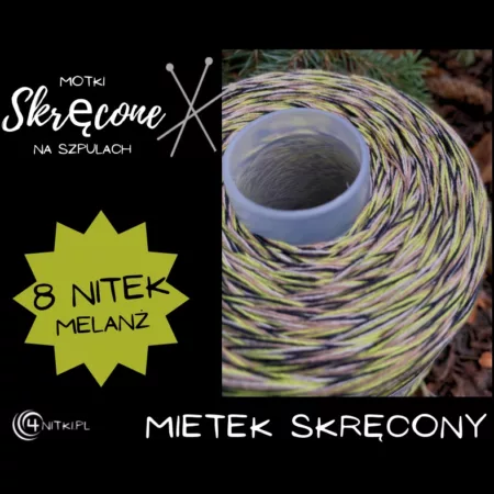 MIETEK SKRĘCONY motek SKRĘCONY 8 nitek MELANŻ