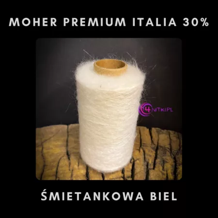MOHER Brushed Premium ITALIA 30% ŚMIETANKOWA BIEL