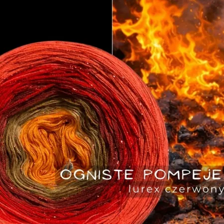 Motek ombre OGNISTE POMPEJE - kolekcja WŁOSKA Kreatywne Rękodzieło