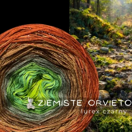 Motek ombre ZIEMISTE ORVIETO - kolekcja WŁOSKA Kreatywne Rękodzieło