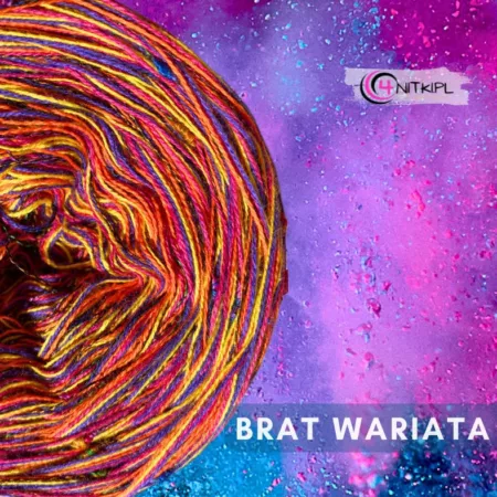 Motek melanż BRAT WARIATA- bawełna/akryl