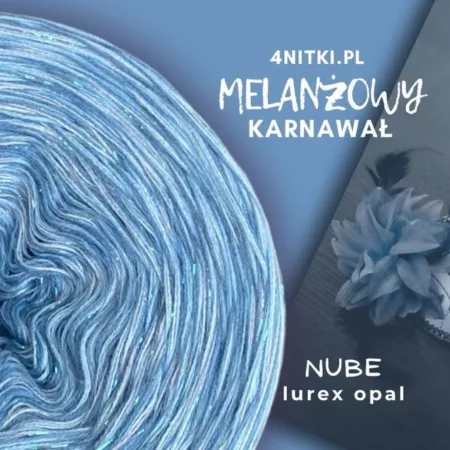 Motek melanż NUBE - bawełna/akryl