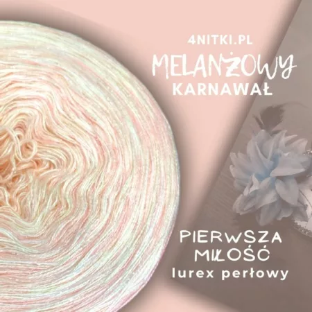 Motek melanż PIERWSZA MIŁOŚĆ- bawełna/akryl