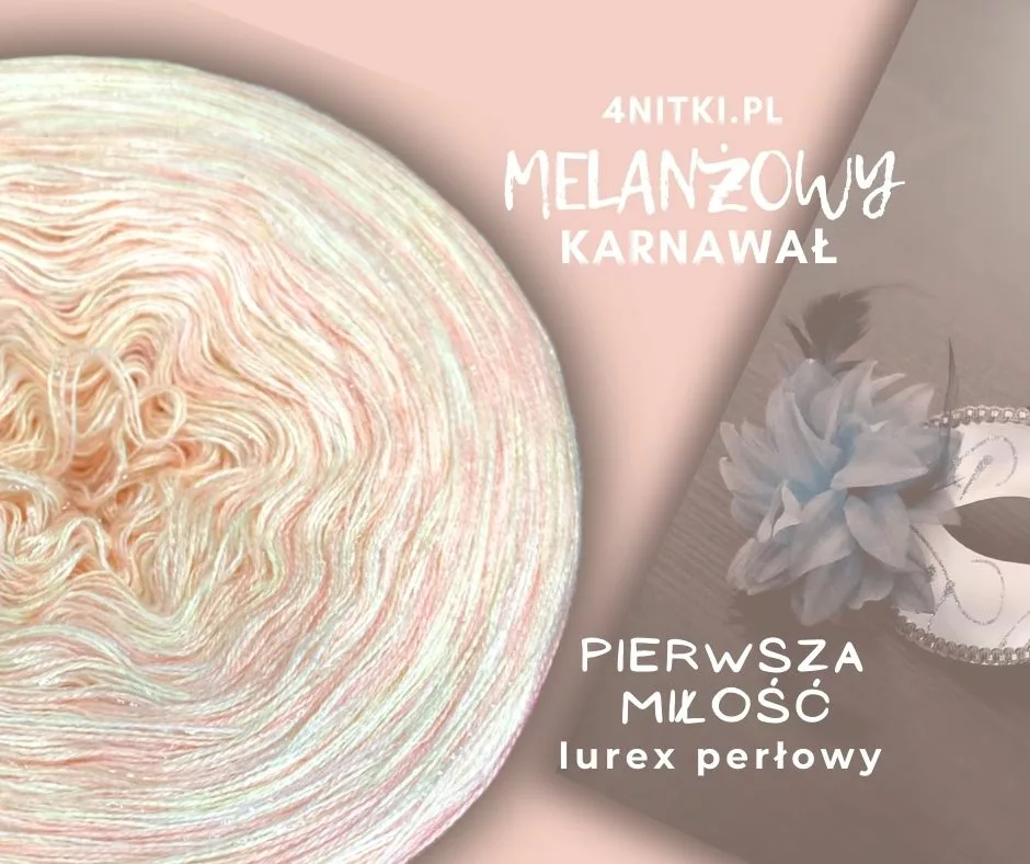 Motek melanż PIERWSZA MIŁOŚĆ- bawełna/akryl