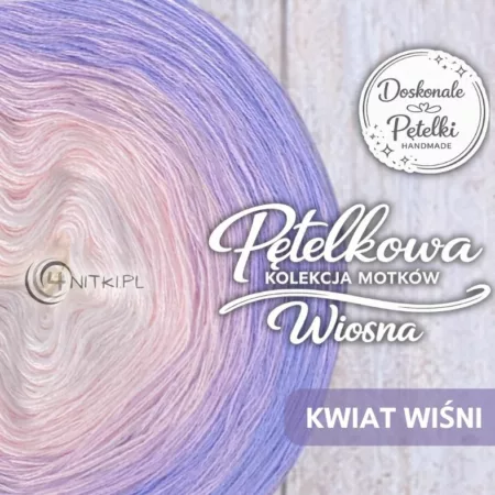 Motek ombre KWIAT WIŚNI - Doskonałe Pętelki