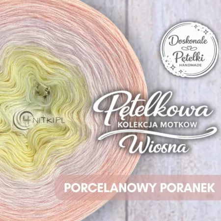 Motek ombre PORCELANOWY PORANEK - Doskonałe Pętelki