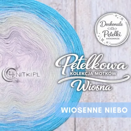 Motek ombre WIOSENNE NIEBO - Doskonałe Pętelki