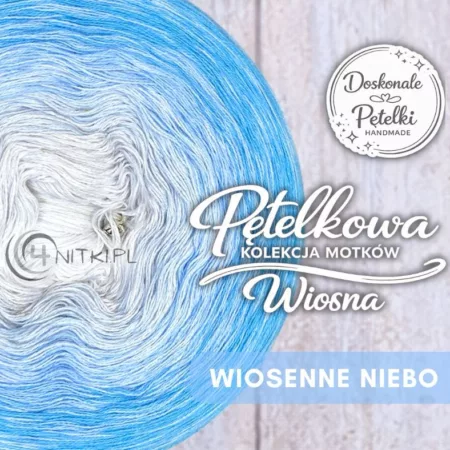 Motek ombre WIOSENNE NIEBO - Doskonałe Pętelki