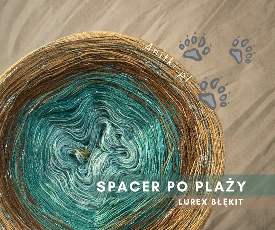 Motek ombre SPACER PO PLAŻY - bawełna/akryl