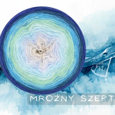 Motek ombre MROŹNY SZEPT - bawełna/akryl