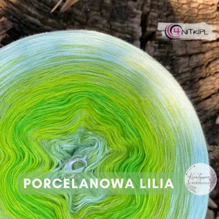 Motek ombre PORCELANOWA LILIA - bawełna/akryl