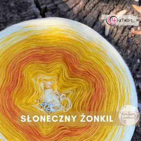 Motek ombre SŁONECZNY ŻONKIL - bawełna/akryl
